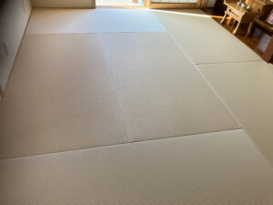 名張市へりなし畳工事の写真