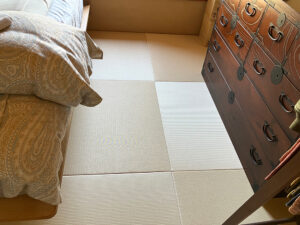 奈良市西登美ヶ丘へりなし畳工事完了写真