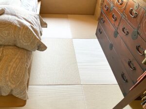 奈良市西登美ヶ丘へり無し畳新調入替工事