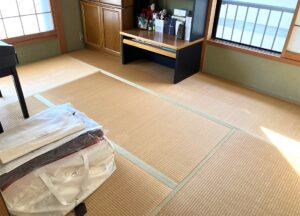 奈良市西へり無し半畳新調入替工事前の現調写真